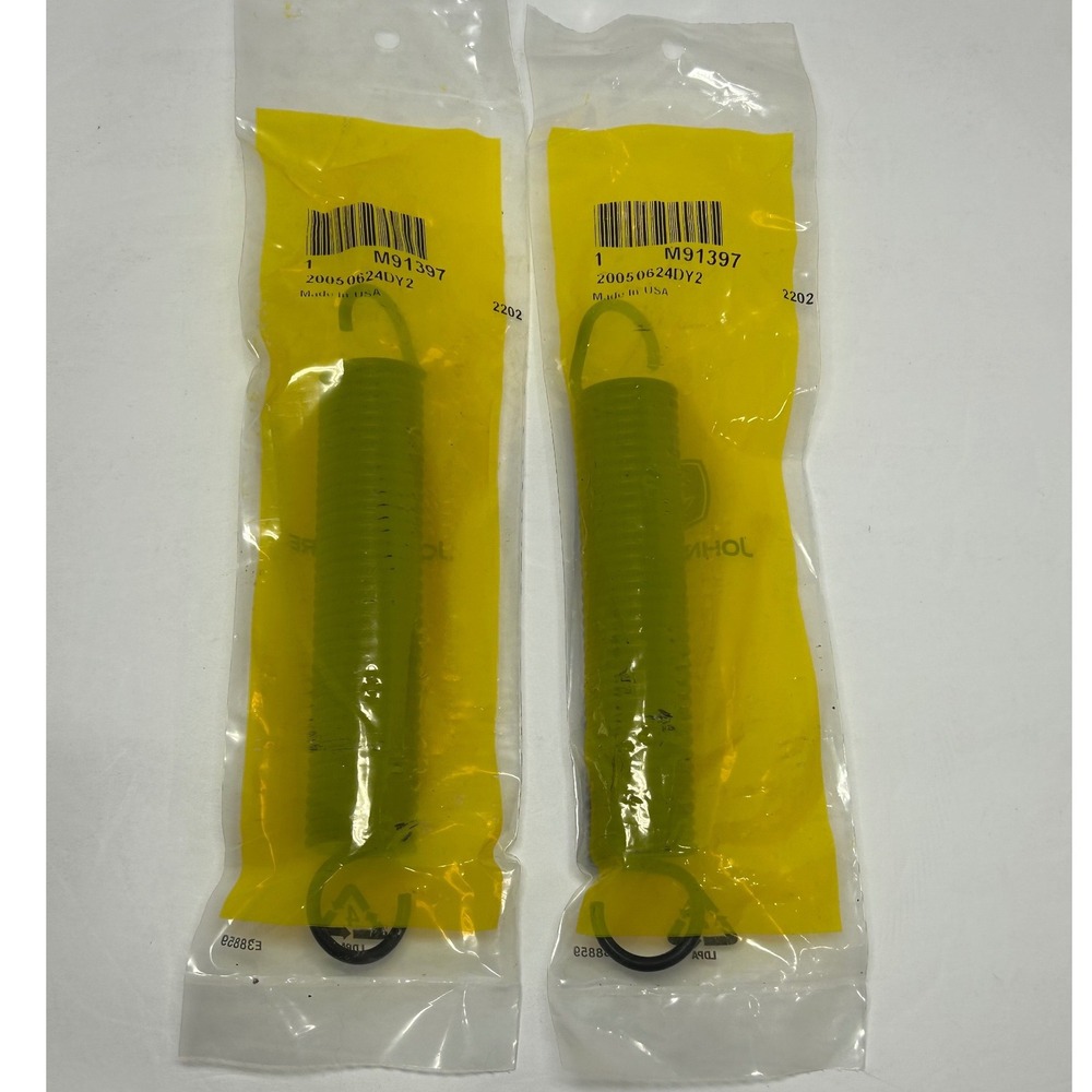 John Deere M91397 Extension Spring OEM Replacement Part Made in USA Set Of 2 New